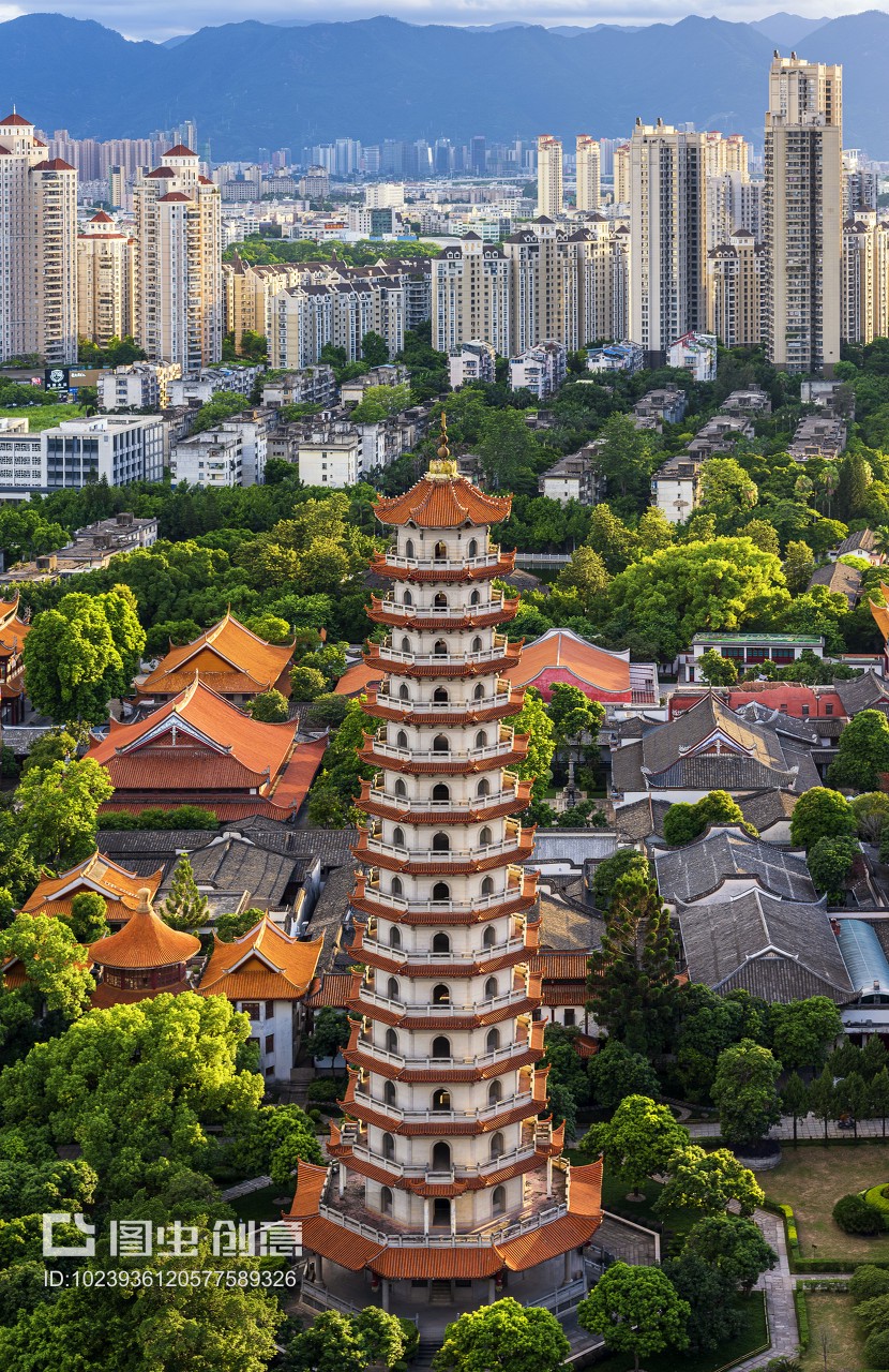 西禅寺。拍摄于福建省福州市鼓楼区西禅寺